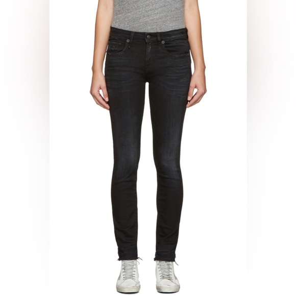 R13 black Alison crop skinny jeans - Picture 1 of 8